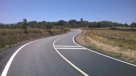 Imagen La Diputación concluye las obras de mejora de la carretera de Caballar a La Cuesta