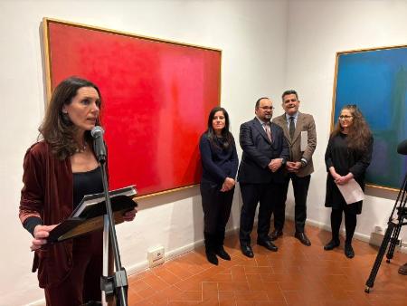 Imagen El Instituto Cervantes de Roma inaugura la muestra ‘Esteban Vicente. El pintor de la realidad’, que por primera vez reúne en Italia más de una treintena de obras del artista tureganense
