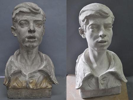 Imagen La pieza ‘Gitanillo’ de Florentino Trapero, propiedad de la Diputación, es restaurada para garantizar su conservación